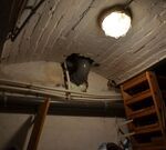 De kelder heeft een bakstenen gewelf tussen stalen balken, à la Berlage.
<br/>
Richard Keijzer, 2015-02-14